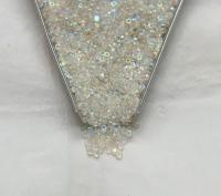 13/0 Charlotte Cut Beads Patina Transparent Crystal Aurore Boreale 5/10/20/50/250/500 Grams PREMIUM MATERIALS