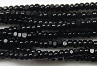 13/0 Charlotte Cut Beads Jet Black 5/10/20/50/250/500 Grams craft supplies, jewelry making, embroidery materials, vintage beads, rare supply