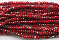 11/0 Charlotte Cut Beads Patina Light Red Opaque Gun Metal 10/20/50/250/500 Grams 1300 Pieces