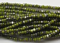 11/0 Charlotte true Cut Beads  Patina Opaque Olivine Gun Metal 10/20/50/250/500 Grams 1300 Pieces embroidery materials, jewelry making