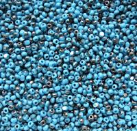 11/0 Charlotte Cut Beads Patina Opaque Turquoise Gun Metal 10/20/50/250/500 Grams premium seed beads, vintage findings, two tone beads