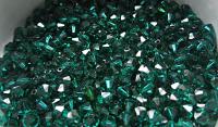 Emerald Swarovski Bicone (4mm) beads 36/72/144/432/720 Pieces Made in Austria jewelry making beads, craft supplies, embellishments, vintage