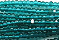 13/0 Charlotte Cut Beads Transparent Teal Green Loose Beads 5/10/20/50/250/500 Grams glass beads, jewelry supply, findings, craft supply