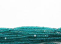 13/0 Charlotte Cut Beads Transparent Teal Green Loose Beads 5/10/20/50/250/500 Grams glass beads, jewelry supply, findings, craft supply