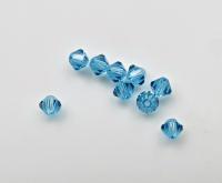 4mm Aquamarine Swarovski Bicone beads 36/72/144/432/720 Pieces (202) jewelry making, couture embroidery, embellishments beading, vintage