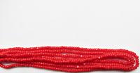 11/0 Charlotte Cut Beads Light Red Opaque 10/20/50/250/500 (10 Grams 1300 Pieces) embroidery materials, jewelry making, vintage beads, rare