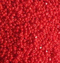 11/0 Charlotte Cut Beads Light Red Opaque 10/20/50/250/500 (10 Grams 1300 Pieces) embroidery materials, jewelry making, vintage beads, rare