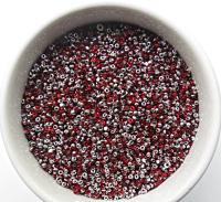 11/0 Charlotte Cut Beads Patina Transparent Light Siam Silver 10/20/50/250/500 Grams PREMIUM SEED Beads, vintage supplies