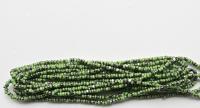 11/0 Charlotte Cut Beads Patina Opaque Light Green Gun Metal 10/20/50/250/500 Grams rare vinatge beads, shaded beads, two tone rare beads