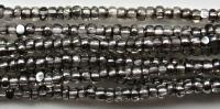 8/0 Charlotte Cut Beads Patina Transparent Crystal Gun Metal 10/20/50/250/500 Grams 425 Pieces embroidery materials, jewelry making, vintage