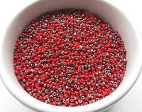 11/0 Charlotte Cut Beads Patina Light Red Opaque Gun Metal 10/20/50/250/500 Grams 1300 Pieces