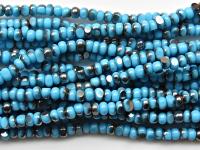 11/0 Charlotte Cut Beads Patina Opaque Turquoise Gun Metal 10/20/50/250/500 Grams premium seed beads, vintage findings, two tone beads