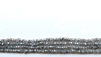 8/0 Charlotte Cut Beads Crystal Frosted Metallic Silver 10/20/50/250/500 Grams glass beads, jewelry supply, vintage findings, craft supply