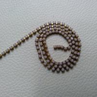 6 SS Rhinestone Chain Vintage Glass Pressed Chatons Opaque Light Purple (2mm) 1/2/5/15 Meters vintage findings, jewelry making, craft