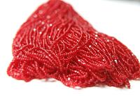 11/0 Hanks Charlotte Cut Beads Transparent Light Siam 1/5/25/50/100 Hanks 2.0mm glass beads, jewelry supply, findings, craft supply