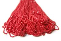 13/0 Hanks Charlotte Cut Beads 93210 Opaque Cherry Red 1/5/25/50/100 Hanks glass beads, jewelry supply, findings, NATIVE BEADS SUPPLY