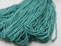 11/0 Hanks Charlotte Cut Beads 63130 Opaque Aqua Green 1/5/25/50/100 Hanks 2.0mm glass beads, jewelry supply, findings, craft supply vintage
