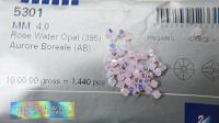 4mm Rose Water Opal Aurore Boreale Swarovski Bicone beads rainbow Cuts 36/72/144/432/720 Pieces Jewelry making rainbow beads, embroidery