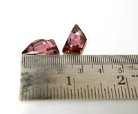 SWAROVSKI Fancy Stone 19X9 MM Crystal/Antique Pink/Montana 2/6/24 Pieces