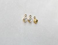 Preciosa 4mm fancy stone square setting drop one loop in Crystal 6/12/36/144/720 Pieces jewelry supplies in Brass/Vintage Black
