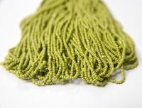 11/0 Hanks Charlotte Cut Beads 53430 Opaque Olivine 1/5/25/50/100 Hanks 2.0mm glass beads, jewelry supply, findings, craft supply vintage
