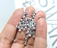 4/5mm Swarovski Crystal Metallic Crystal Comet Argent Light 2X FC Bicone beads 12/36/72/144/432/720 Pieces wedding embellishments, couture