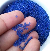 11/0 Charlotte true Cuts Beads Matt Sapphire Transparent 10/20/50/250/500 PREMIUM SEED Beads, vintage supplies