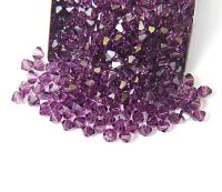 4/5mm Amethyst Swarovski Bicone 36/72/144/432/720 Pieces (204) jewelry making beads, craft supplies, purples beads, rare findings