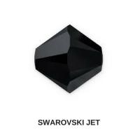 4/5mm Jet Black Swarovski Bicone 12/36/72/144/432/720 Pieces (280) Jewelry making beads, embroidery materials, crystal black