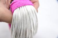 Silver/Gold Gimp french stiff wire 2.2mm French Wire, Bullion Wire, Gimp Wire 50/100/200/400 Grams, embroidery materials, couture