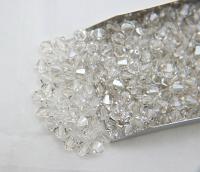 6mm Crystal Silver Shade Swarovski Bicone Cuts 12/36/72/144/288 Pieces (234) jewelry making/embroidery materials / premium vintage materials