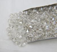 6mm Crystal Silver Shade Swarovski Bicone Cuts 12/36/72/144/288 Pieces (234) jewelry making/embroidery materials / premium vintage materials