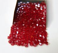 3mm Light Siam Swarovski Bicone beads 36/72/144/432/720 Pieces (227) Jewelry making bead, wedding decor, valentine decorations, craft supply