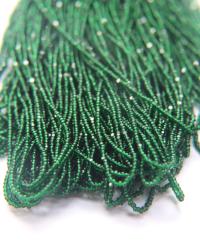 11/0 Charlotte ture Cut Beads Deep Green Transparent 10/20/50/250/500 grams glass beads, jewelry supply, findings, craft supply, vintage