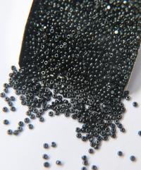 11/0 Charlotte true Cut Beads Jet Hematite Metallic 10/20/50/250/500 Grams embroidery materials, jewelry making, vintage beads, rare finding