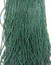11/0 Hanks Charlotte Cut Beads 53270 Emerald Opaque 1/5/25/50/100 Hanks 2.0mm glass beads, jewelry supply, findings, craft supply vintage