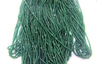 11/0 Charlotte ture Cut Beads Deep Green Transparent 10/20/50/250/500 grams glass beads, jewelry supply, findings, craft supply, vintage