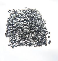 11/0 Charlotte true Cut Beads Patina Black Silver 10/20/50/250/500 Grams