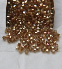 4mm Swarovski Crystal Golden Shine Bicones Beads 36/72/144/432/720 Pieces PREMIUM MATERIALS,embroidery materials, jewelry supplies