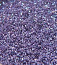 15/0 MIYUKI Hex Aqua Lined Amethyst AB Japanese Beads 10/20/50/100 Grams embroidery materials Jewelry making beads, vintage beads, premium