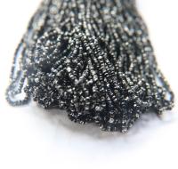 11/0 Charlotte Cut Beads Patina Black Silver 10/20/50/250/500 Grams 2.0mm PREMIUM SEED beads, jewelry supply, findings