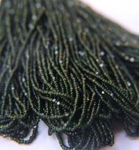 11/0 Charlotte Cut Beads Transparent Dark Olivine 10/20/50/250/500 Grams Premium seed beads embroidery materials, jewelry making