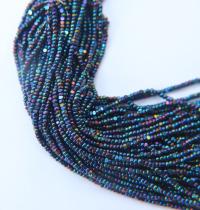 11/0 Hanks Charlotte Cut Beads Metallic IRIS 1/5/25/50/100 Hanks 2.0mm glass beads, jewelry supply, findings, craft supply, vintage