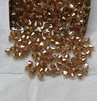 4mm Swarovski Crystal Golden Shine Bicones Beads 36/72/144/432/720 Pieces PREMIUM MATERIALS,embroidery materials, jewelry supplies