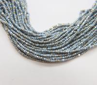 11/0 Hanks Charlotte Cut Beads Patina Light Pale Blue opaque Silver 1/5/25/50/100 Hanks 2.0mm PREMIUM SEED beads, jewelry supply, findings