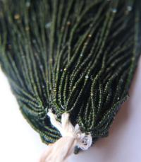 11/0 Charlotte Cut Beads Transparent Dark Olivine 10/20/50/250/500 Grams Premium seed beads embroidery materials, jewelry making