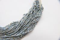 11/0 Hanks Charlotte Cut Beads Patina Light Pale Blue opaque Silver 1/5/25/50/100 Hanks 2.0mm PREMIUM SEED beads, jewelry supply, findings