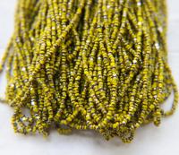 11/0 Charlotte true Cut Beads Patina Opaque Yellow Gun Metal 10/20/50/250/500 Grams 1300 Pieces faceted seed beads embroidery materials