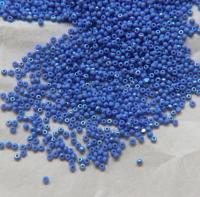 11/0 Charlotte Cut Beads Patina Light Sapphire Opaque Aurore Boreale 10/20/50/250/500 Grams PREMIUM MATERIALS