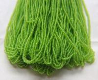 13/0 Lime Transparent Czech Seed Bead 1/5/25 Full hanks Preciosa Ornella loose beads, mix beads, embroidery materials, craft supplies